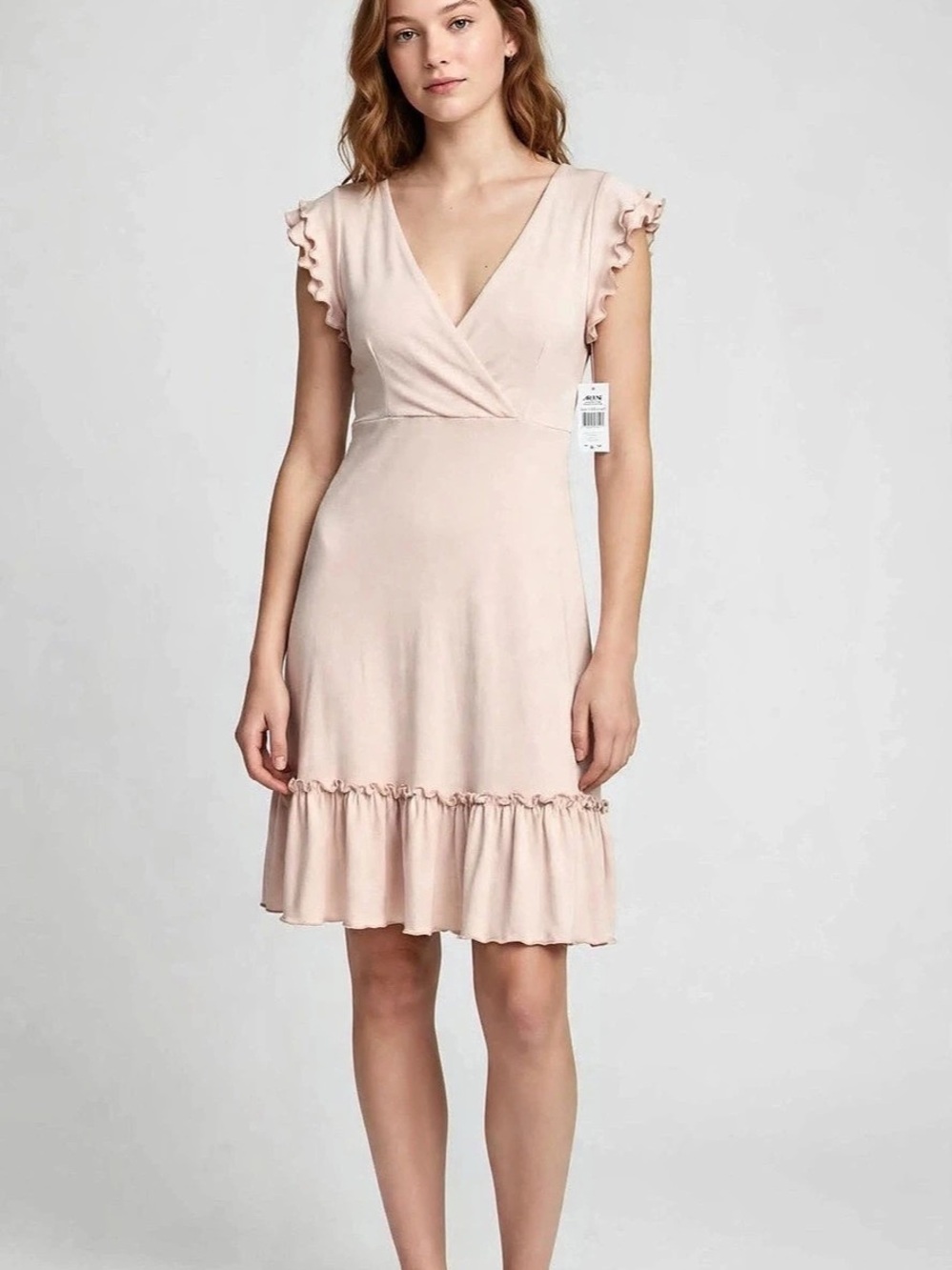 Ardene Ruffle Mini Dress in Pink Size XS NWT